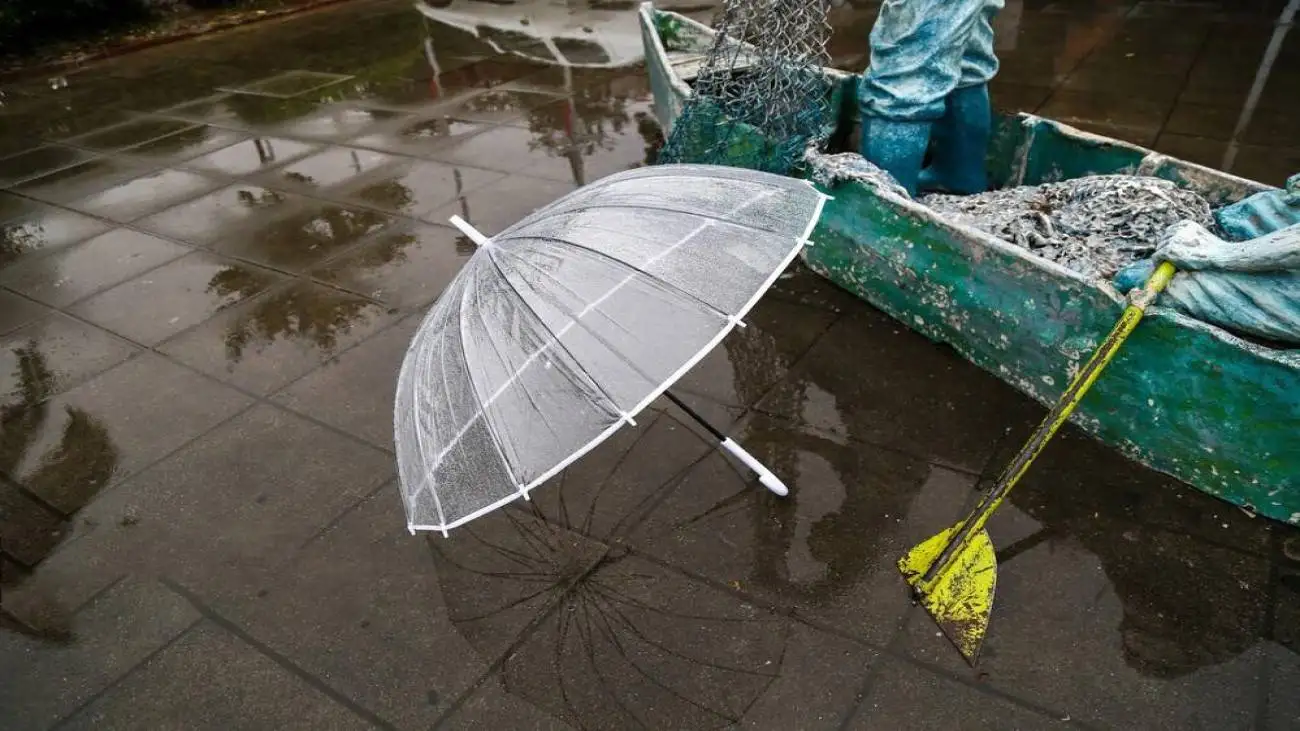 باران زیبای پاییزی در اردبیل + ویدئو