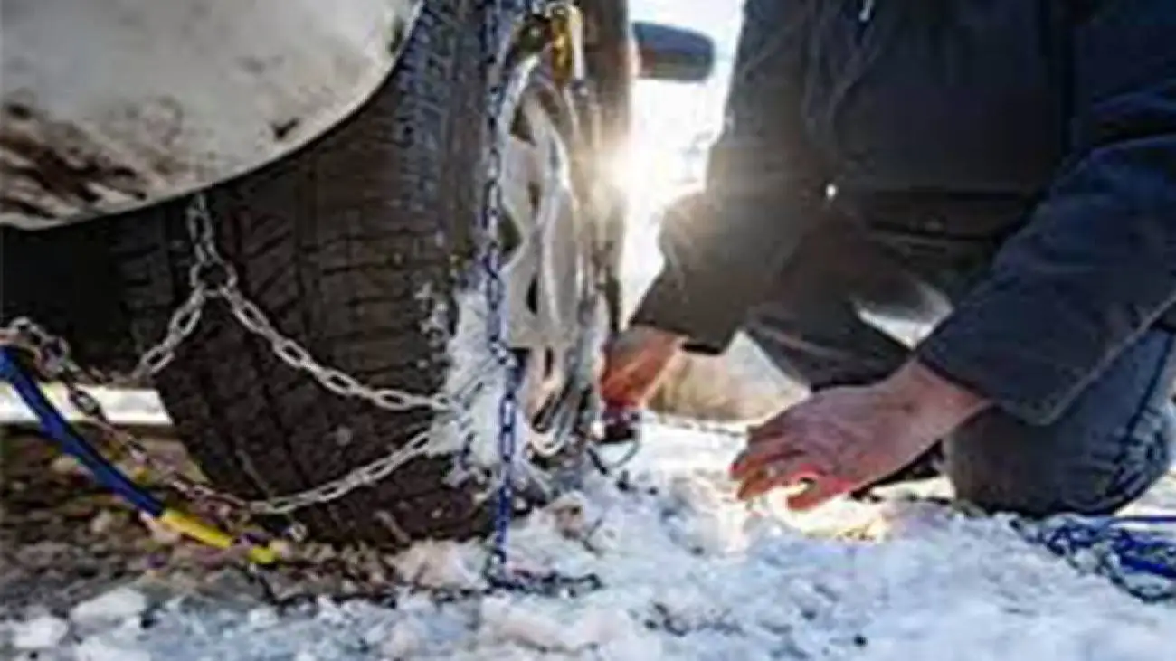 ویدیو  -   تردد در مسیرهای کوهستانی صرفاً با زنجیر چرخ