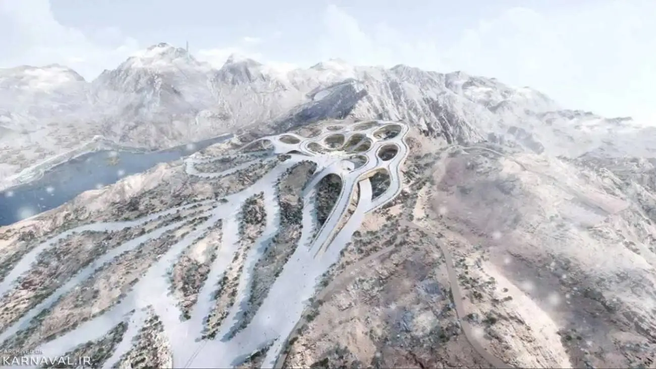 ویدیو  -  ساخت پیست اسکی در عربستان!