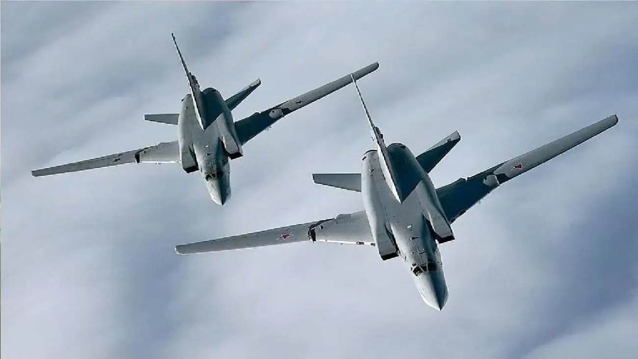 ویدیو  -  پرواز بمب افکن های دوربرد tu-22m3 بر فراز آب های بی طرف دریای بالتیک