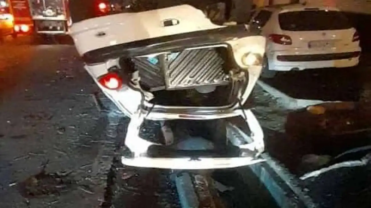 ویدیو  -  تصادف زنجیره ای در بزرگراه باقری تهران