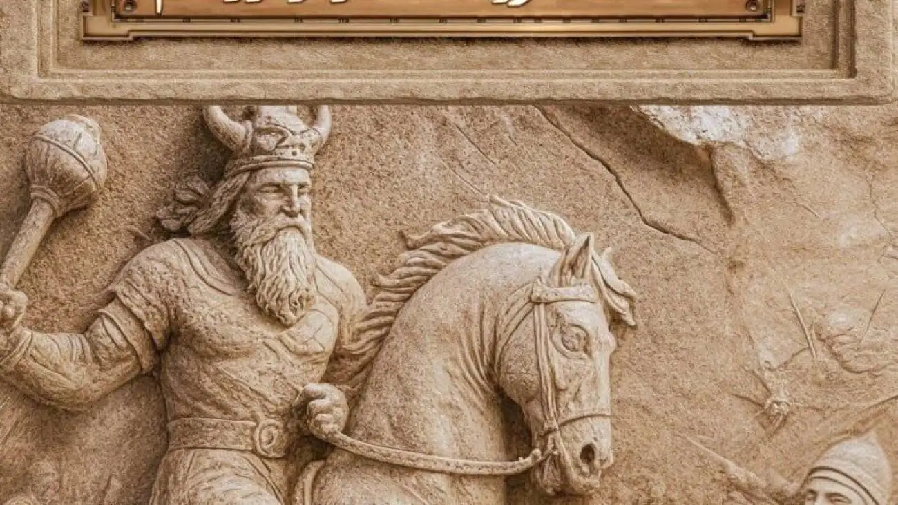 ویدیو  -  مجسمه زانو زدن پادشاه رم در میدان انقلاب