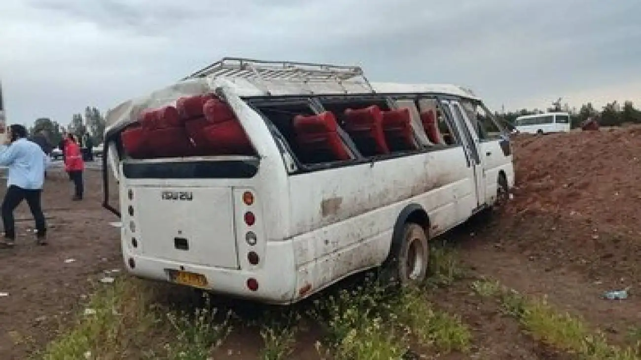 سقوط مرگبار مینی بوس به دره