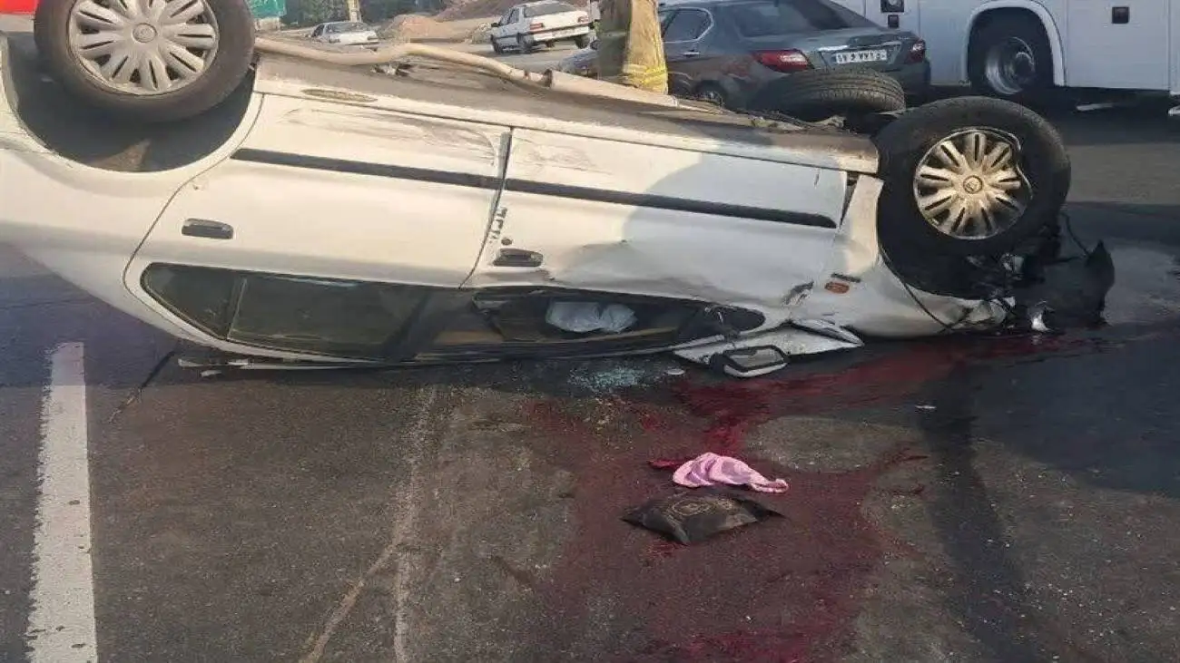 مرگ دردناک دختر 22 ساله در تصادف پژو