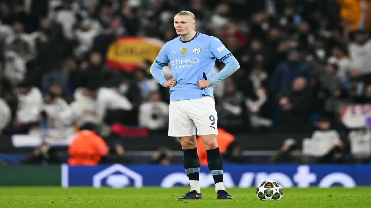 تصویر  -  فریاد هالند پس از شاهکار در آنفیلد