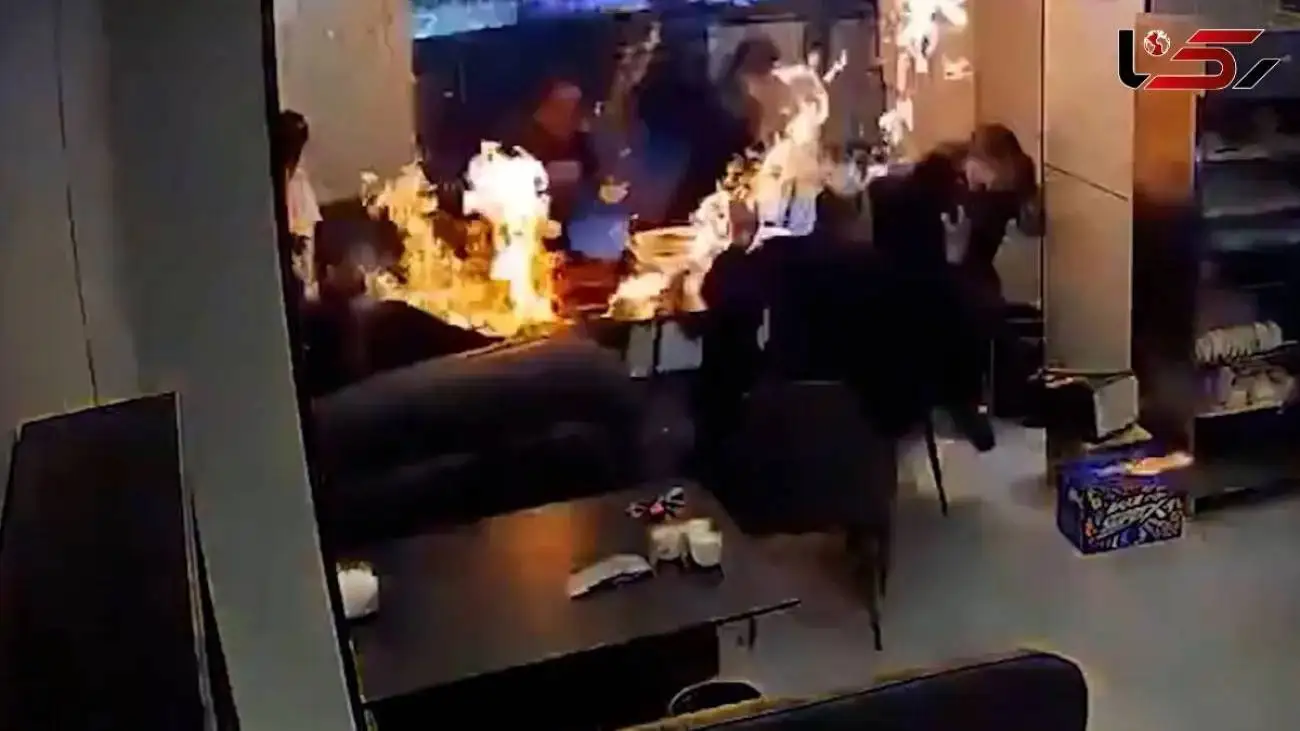 ویدیو  -  لحظه انفجار اجاق گاز در یک رستوران در چین