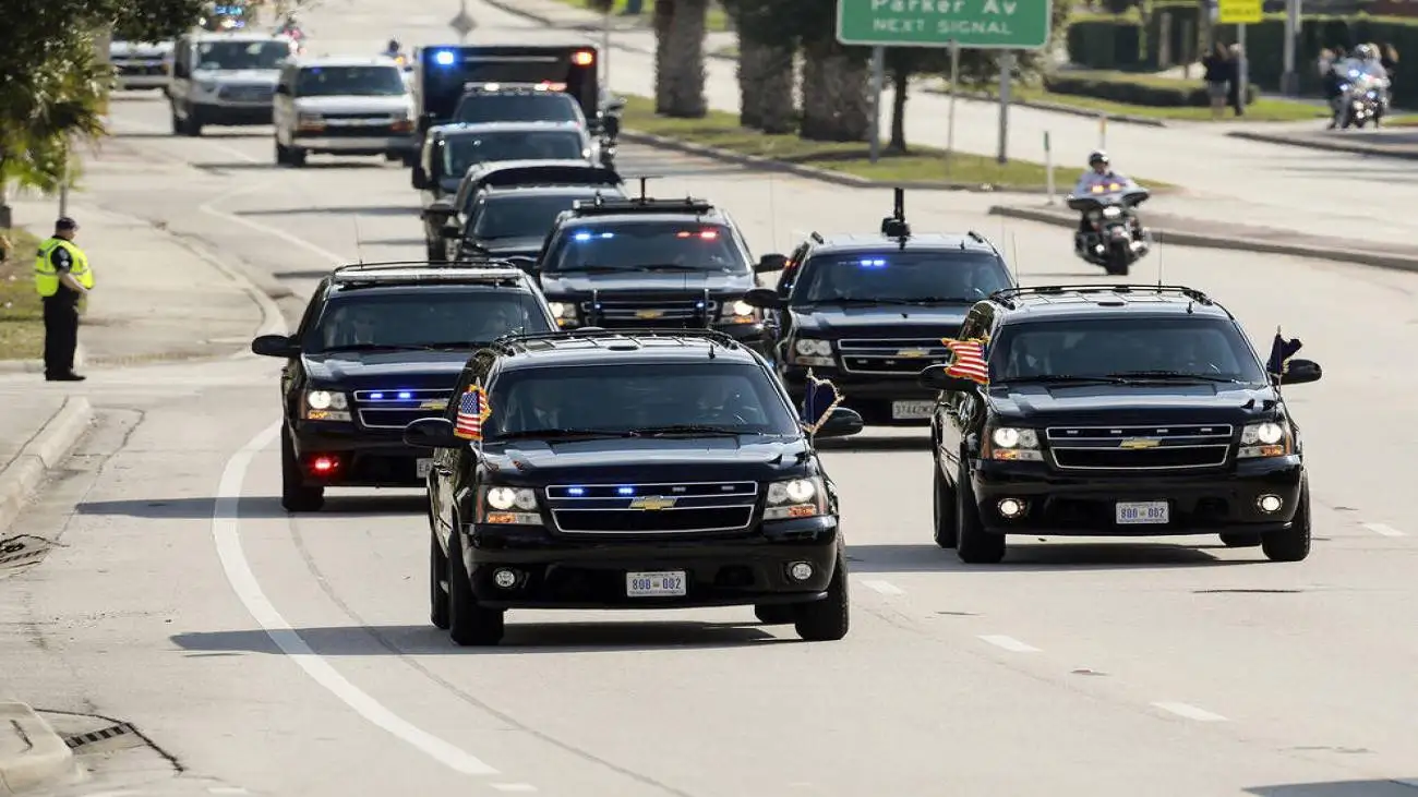 ویدیو  -  فیلمی تازه از اسکورت کاروان ترامپ توسط پلیس اسرائیل