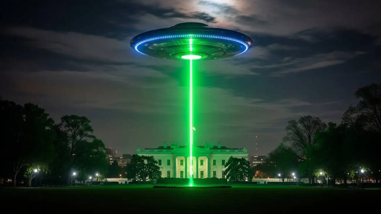 بشقاب پرنده ها بر فراز کاخ سفید  -  درمورد مستندی که به زودی پخش می شود