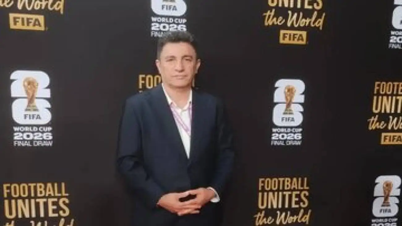 عکس -  نخستین تصاویر امیر قلعه نویی در قرعه کشی جام جهانی