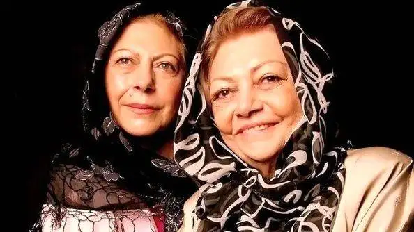 عکس سفر در زمان  -  عکس مادر ودختری ثریا قاسمی با حمیده خیرآبادی  -  روحش شاد