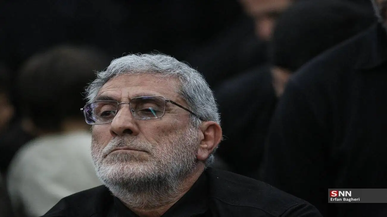 ویدیو  -  حضور سردار قاآنی در مراسم چهلمین روز شهادت شهید باقری