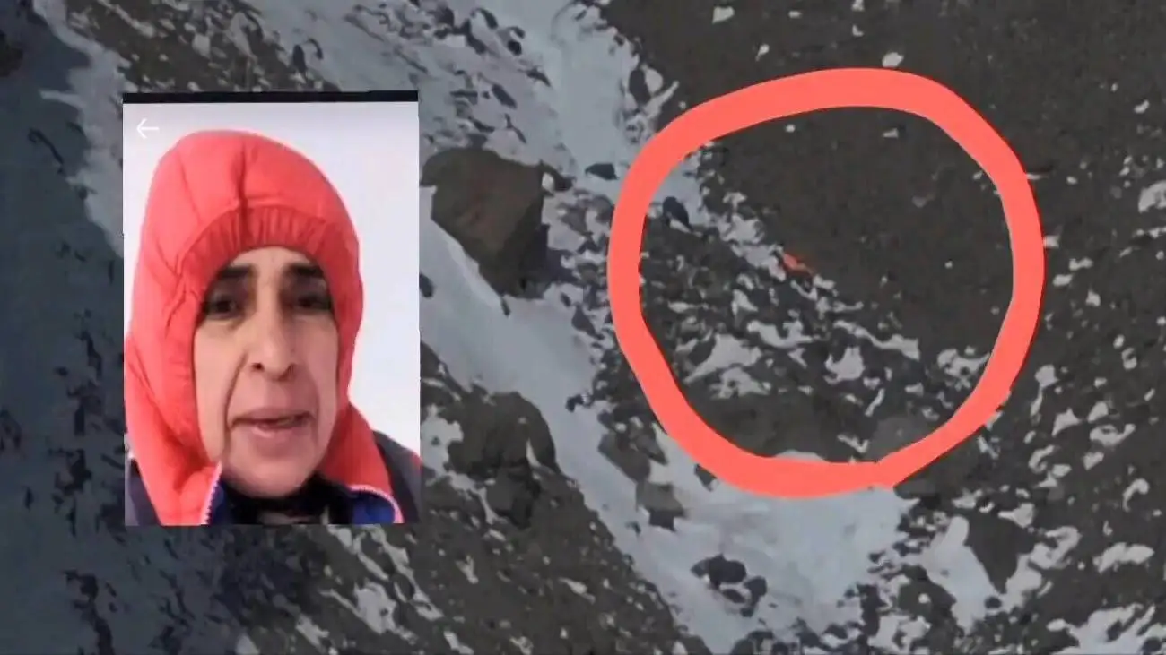 ویدیو  -  کشف پیکر بی جان زنِ کوهنورد