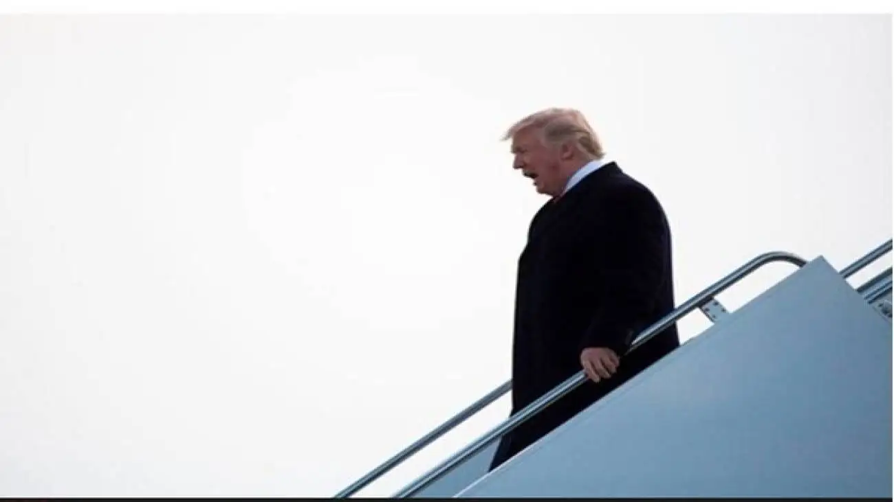 ویدیو  -  لحظه ورود ترامپ با هواپیمای ایر فورس وان به اسرائیل