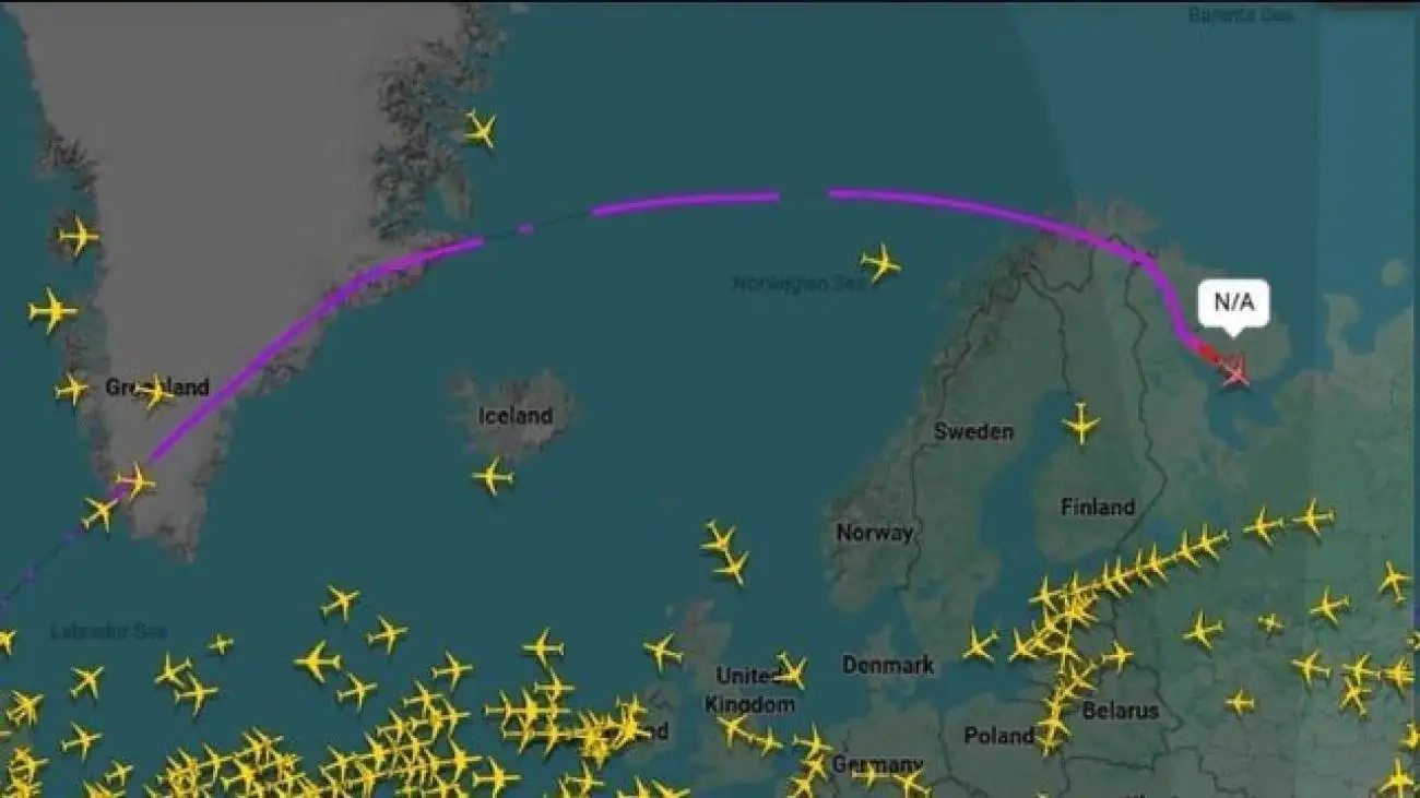 محو شدن هواپیمای آمریکا  از رادار