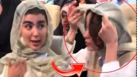 فیلم لحظه تذکر جدی حجاب توسط سنا به سونیا دوقلو های (سریال پایتخت): موهات همش بیرونه جمعش کن!  -  چشم !