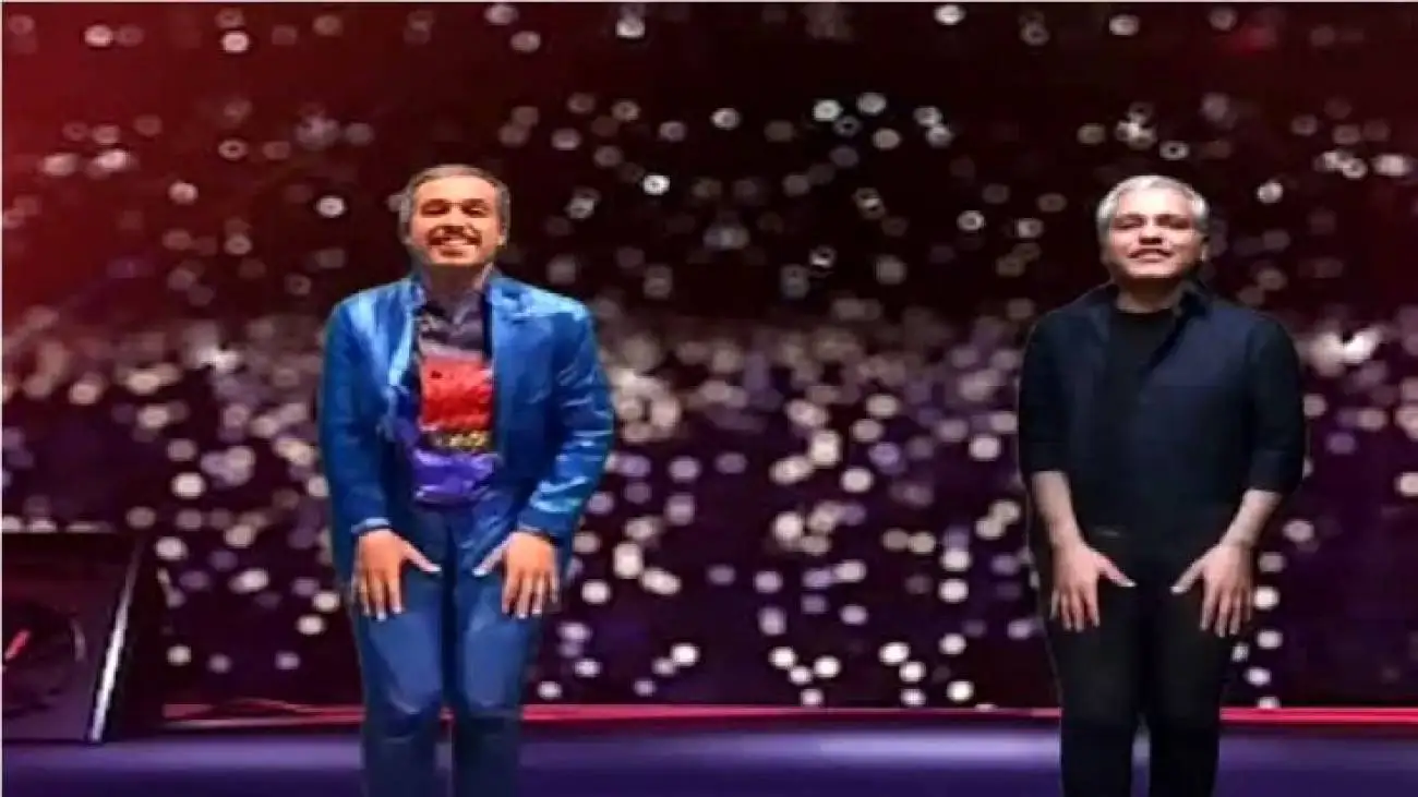 فیلم آواز شاد ترکی  مهران مدیری و رضویان !  -   با آهنگ اصیل چه رقص آذری هماهنگی کردند دونفره !