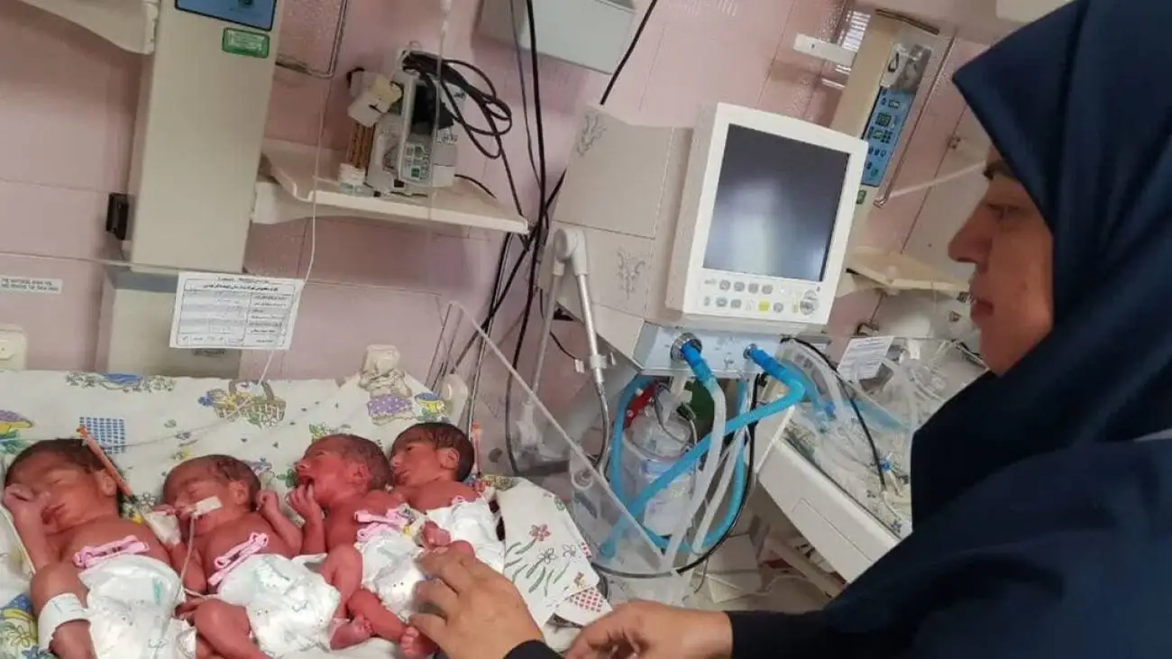 تولد نوزادان 4 قلو در اصفهان + عکس