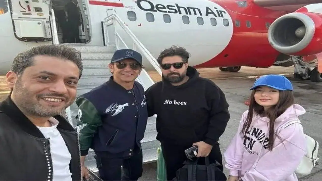 تیپ متفاوت امین حیایی در اصفهان با کاپشن چرم + عکس