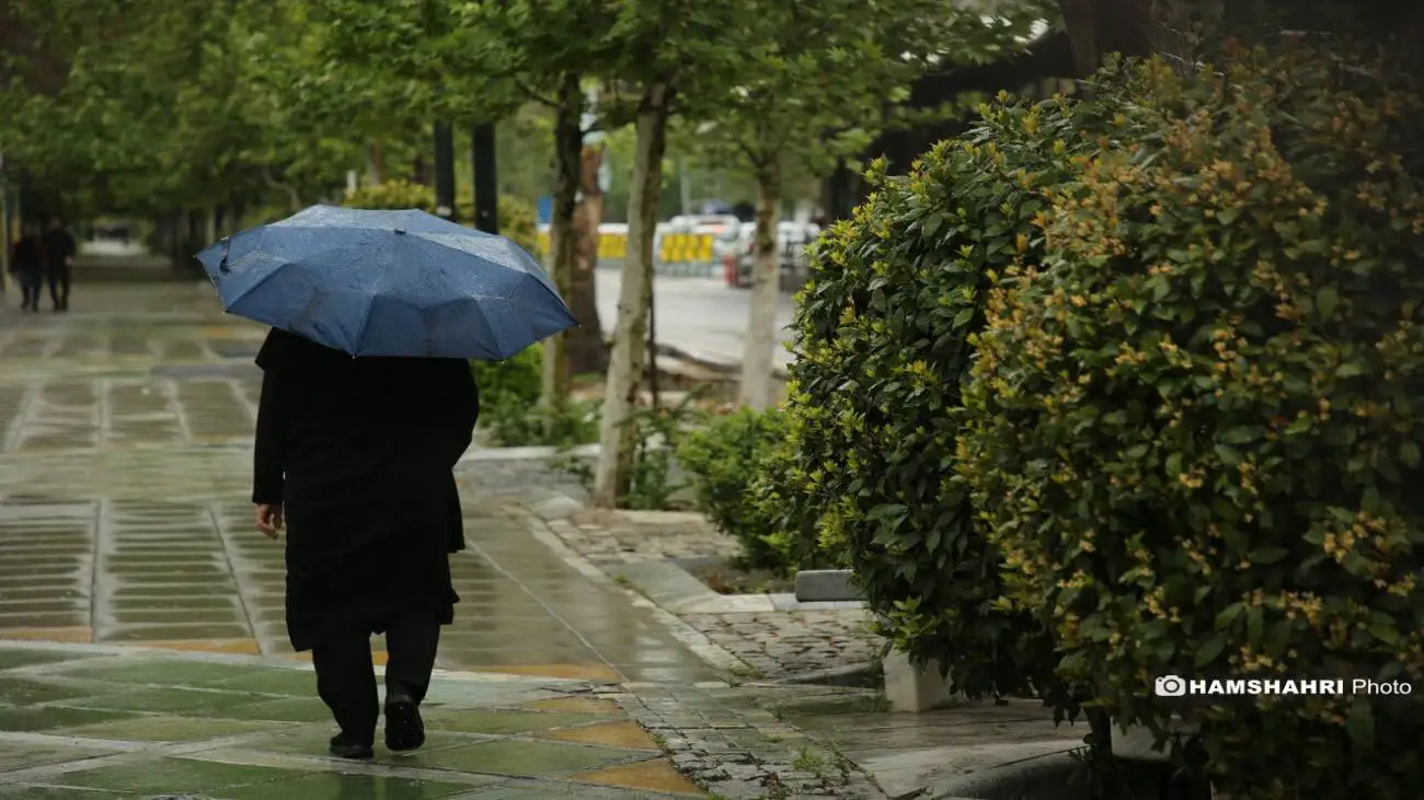 استمرار فعالیت سامانه بارشی تا فردا  -  هشدار نارنجی در  5 استان