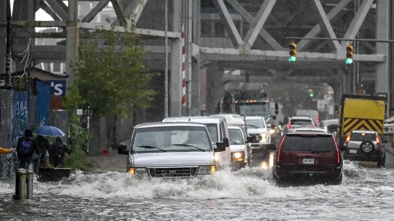 سیل در شهر ویبورگ دانمارک + ویدئو