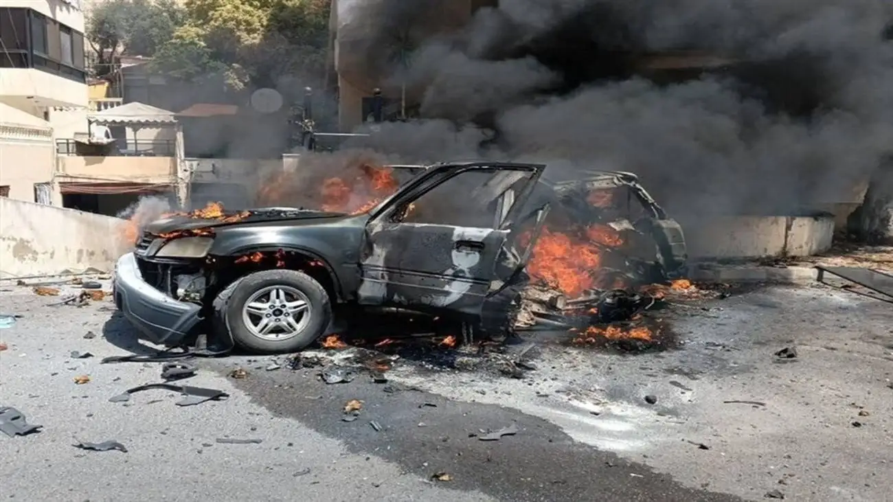ویدیو  -  گزارش های اولیه از حمله پهپادی به یک خودرو در سلیمانیه عراق