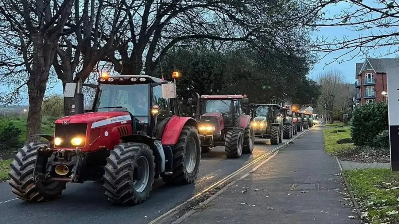 تراکتورها لندن را قرق کردند