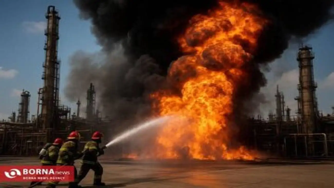 آتش سوزی در شرکت پالایش نفت پارسیان ایوانکی -  آمار مفقودان و مصدومان