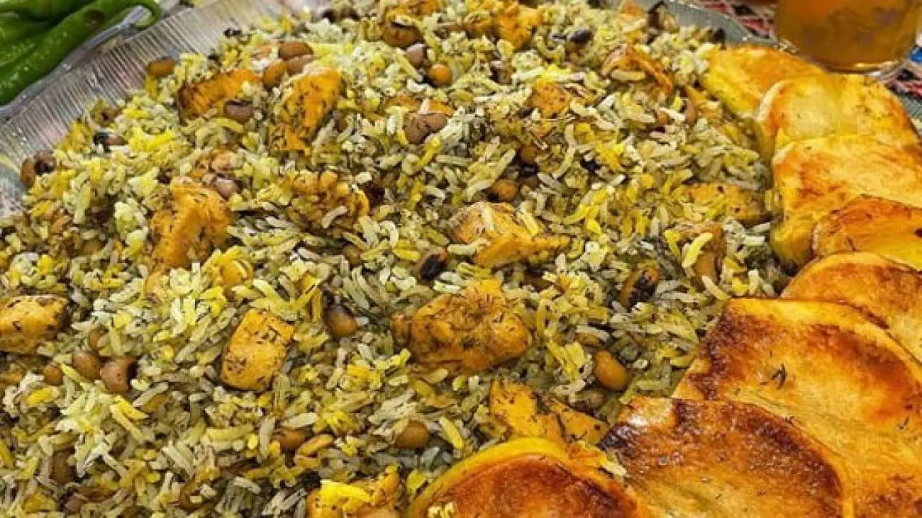 درست کردن لوبیا پلوی شیرازی ؛ غذایی خوشمزه و پرطرفدار با دستوری ساده