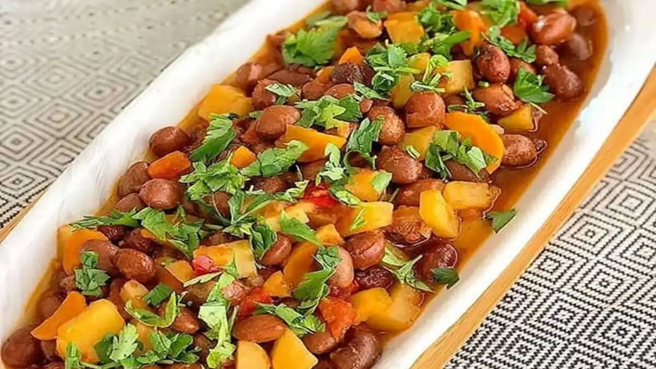 خوراک لوبیا سبز بدون گوشت؛ خوراک خوشمزه و خاص گیاه خواران