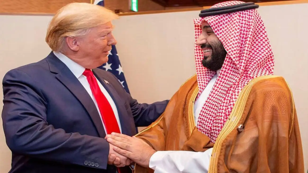 استقبال ترامپ از بن سلمان در کاخ سفید  -  ویدئو