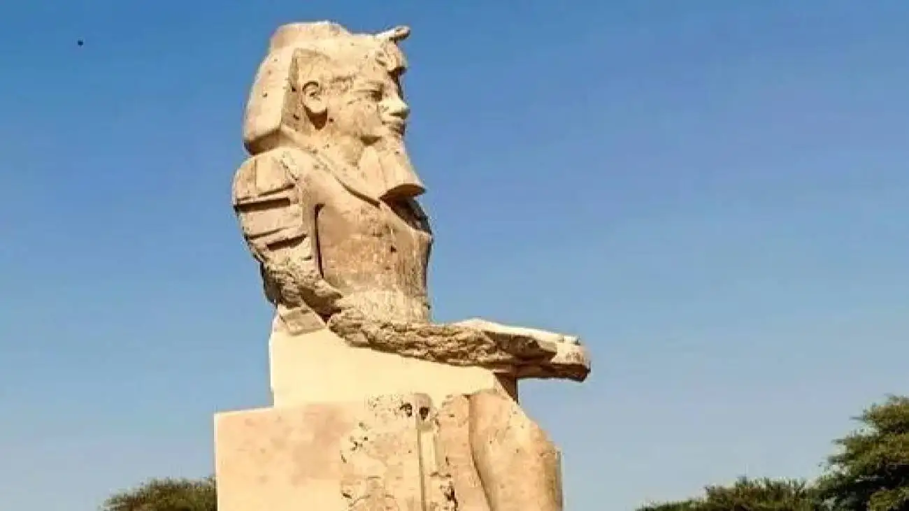 از تمثال های بزرگ فرعون معروف رونمایی شد  -  ویدئو و عکس