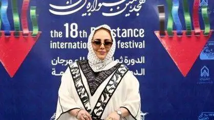 حضور پرانرژی بهنوش بختیاری، بازیگر سریال یزدان در جشنواره (مقاومت)  -  ما مدیون شهدا و ایثارگران هستیم