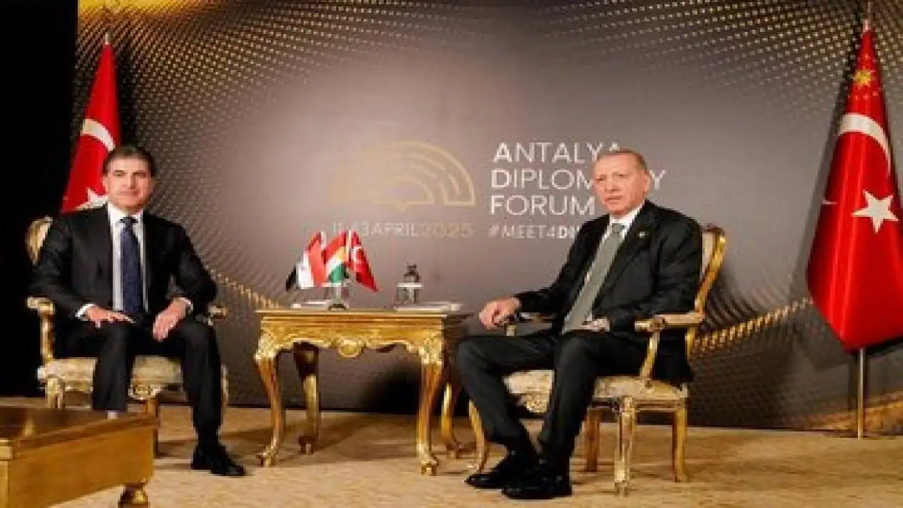 بارزانی در دیدار اردوغان: پ ک ک از پیام اوجالان استقبال کند و به آن پایبند باشد