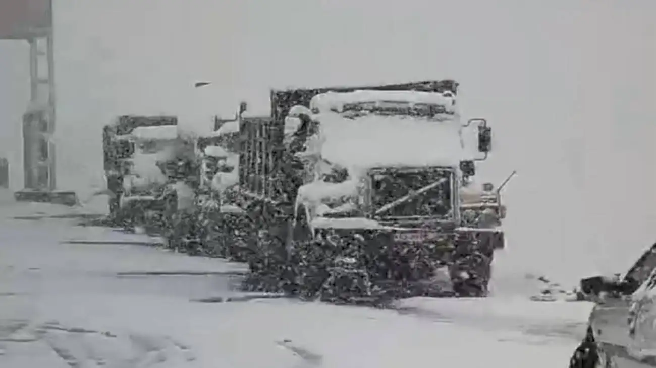 نجات 14 خانوار عشایری گرفتار در برف  -  ارتفاعات شمال غرب سپیدپوش شد