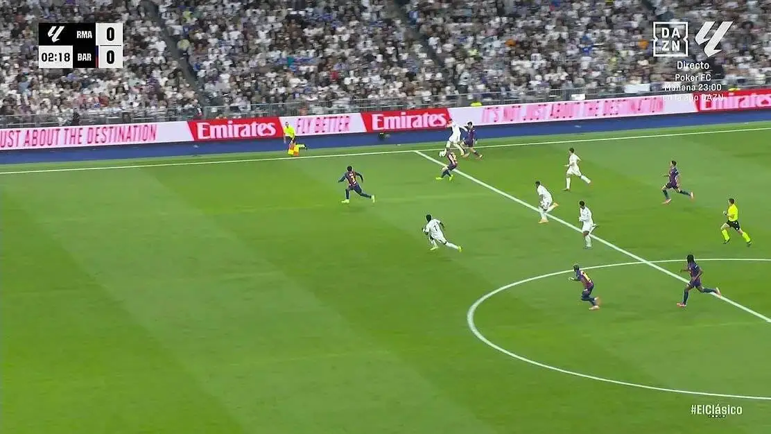 عکس - لحظه ای که سوپرگل امباپه در الکلاسیکو سوخت