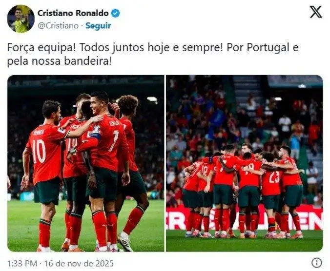 عکس - پیام رونالدو بعد از بی اخلاقی در زمین