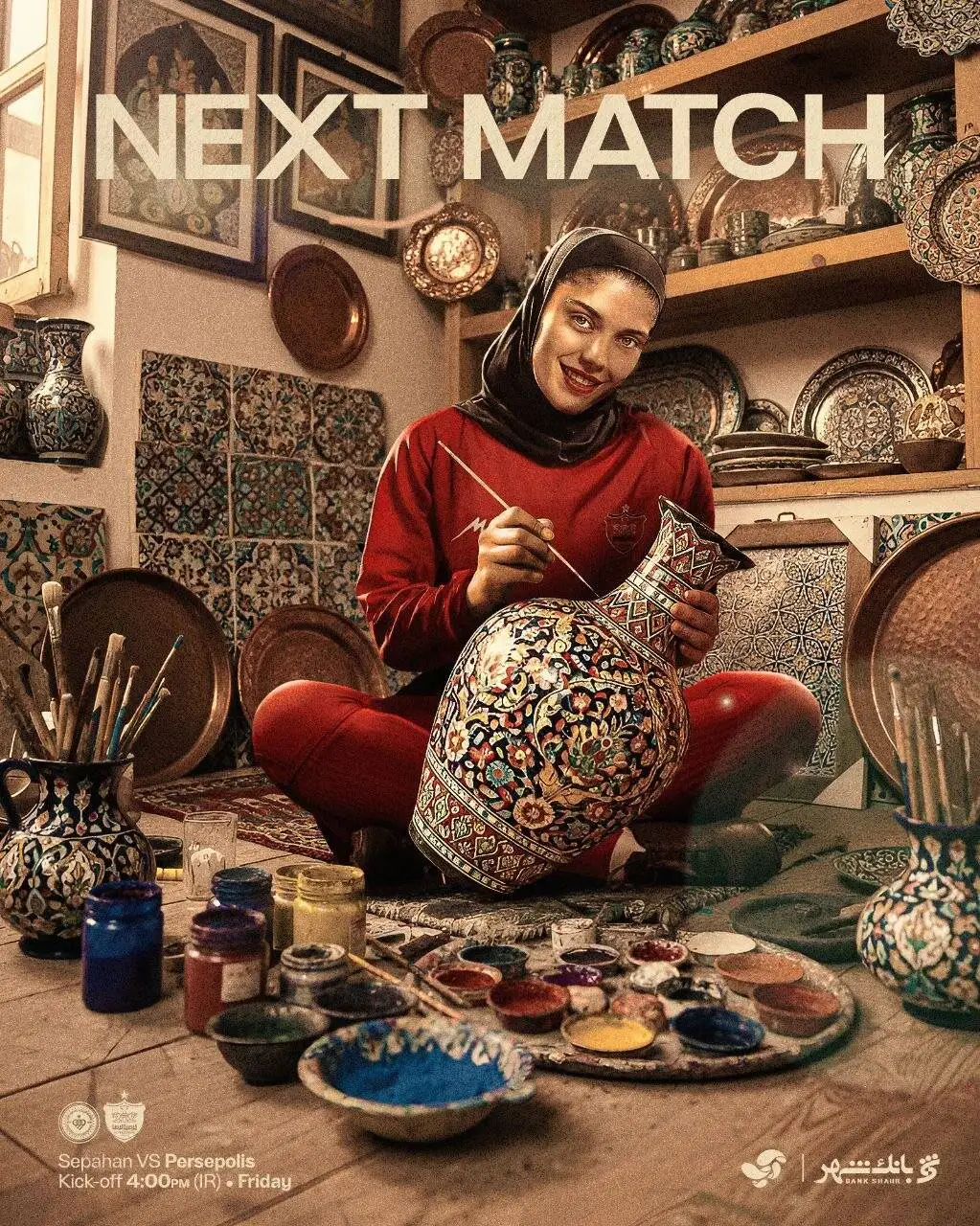 عکس - پوستر خاص باشگاه پرسپولیس برای ال کلاسیکو زنانه