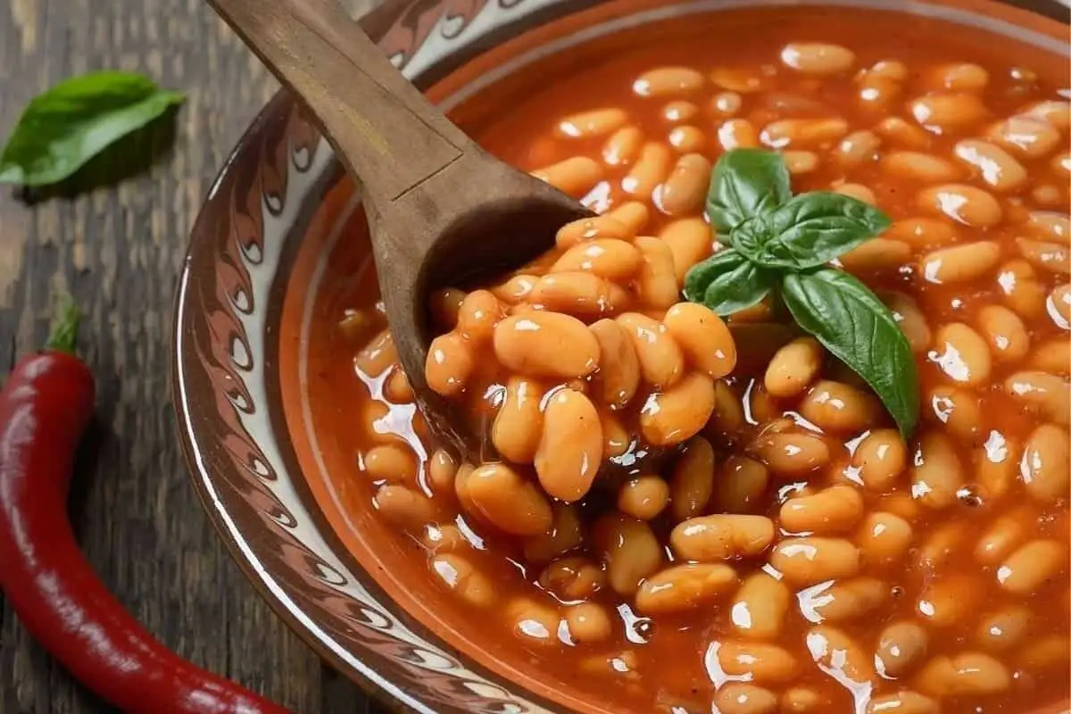 درست کردن خوراک لوبیا چیتی با سیب زمینی و قارچ، یک صبحانه کامل و مقوی 