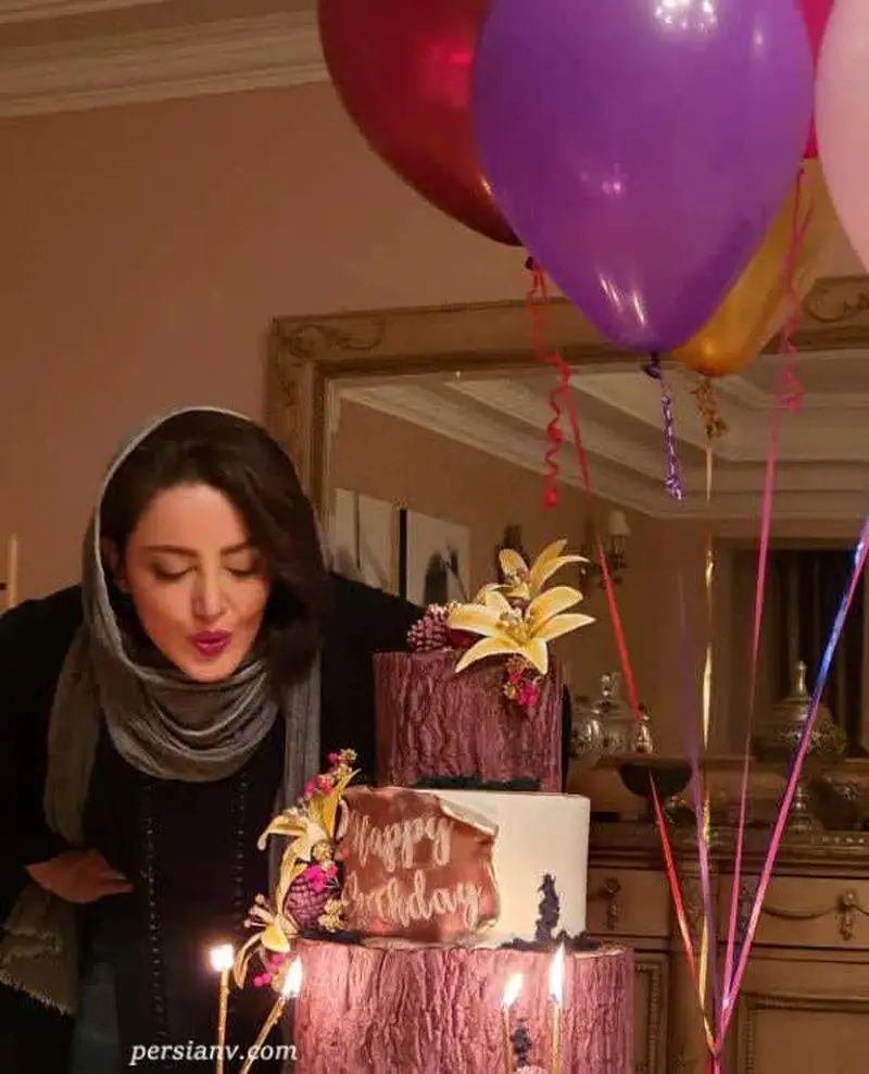جشن تولد 40 سالگی شیلا خداداد بازیگر در خانه ای لاکچری با چیدمان جذاب - تصاویری خیره کننده از تم بنفش و کیک سه طبقه فوق العاده