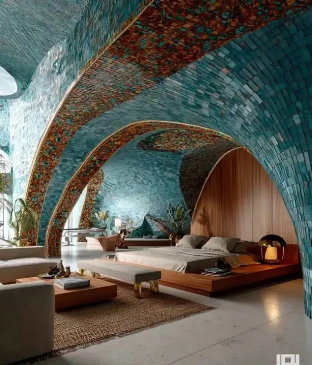 معماری باشکوه ترین خانه با کاشی کاری فیروزه ای و طاق های اصیل ایرانی که جهان را شگفت زده کرد - پشت این سادگی جهانی از خلاقیت پنهان است + عکس