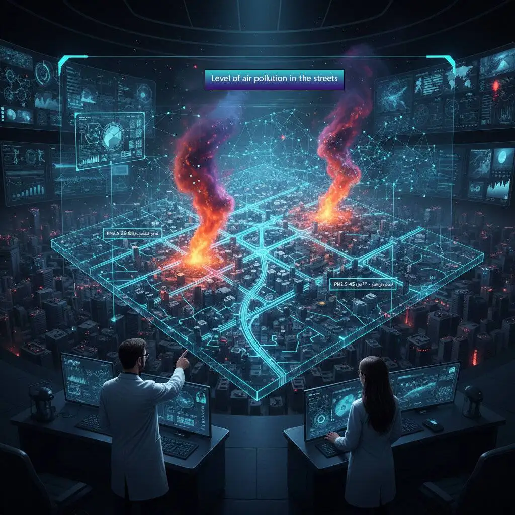 اطلاعات آلودگی هوای خیابان خود را به دست آورید - راه نجات تهران از خفگی با هوش مصنوعی