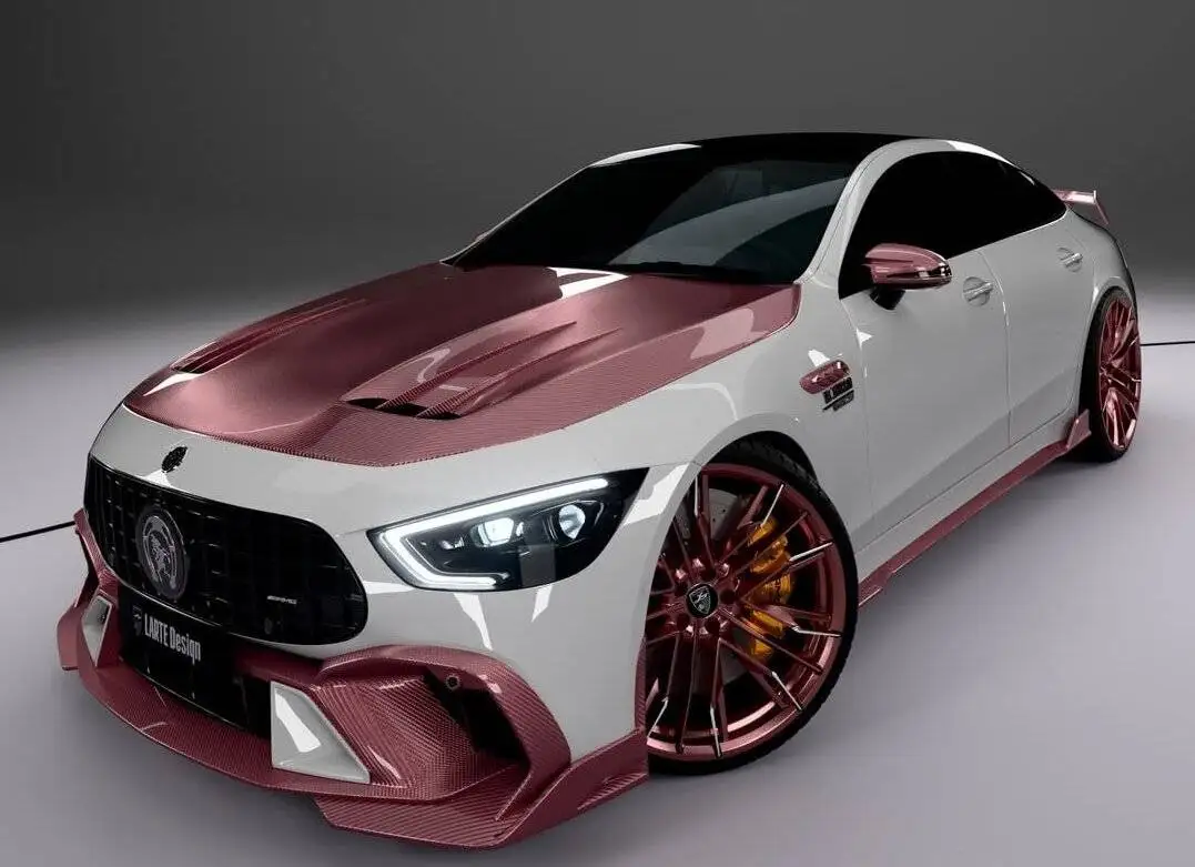 مرسدس amg gt 53 صورتی - جواهری که همه نگاه ها را به خود خیره می کند