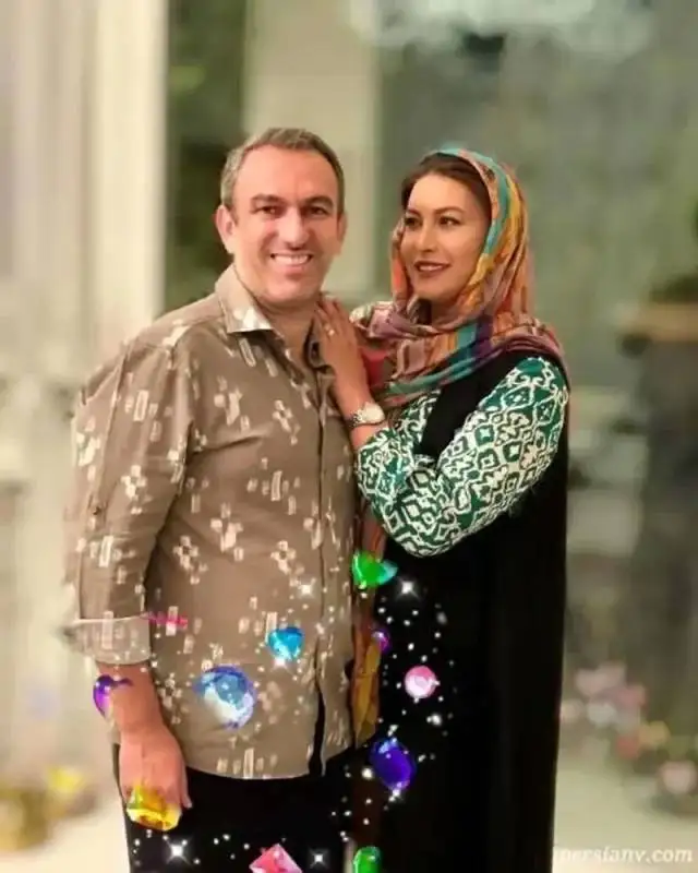 عکس سفر در زمان - قاب خانوادگی فریبا نادری با شوهر اولش ...