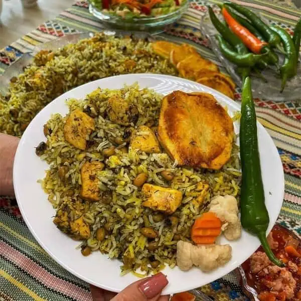 درست کردن لوبیا پلوی شیرازی ؛ غذایی خوشمزه و پرطرفدار با دستوری ساده