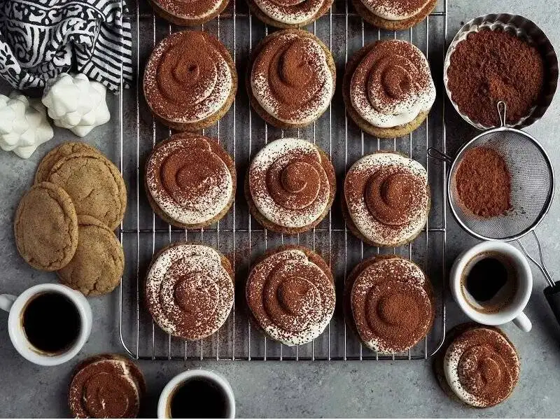 کوکی تیرامیسو؛ ترکیب دو طعم شگفت انگیز برای یک دسر خوشمزه