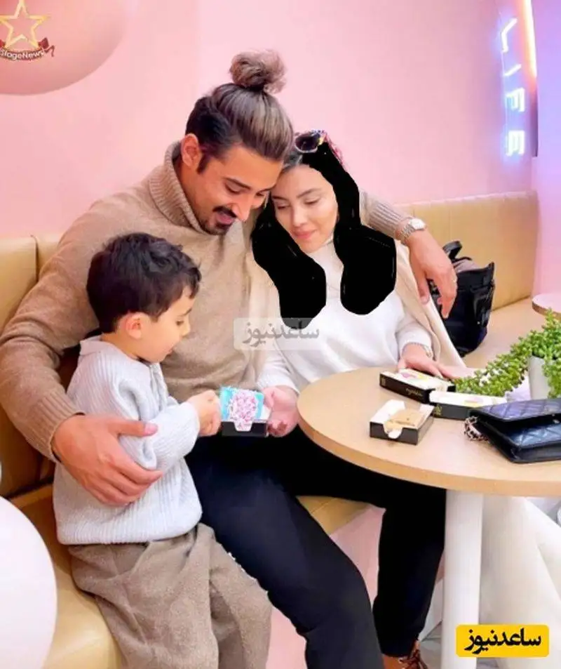 تصاویر - رضا قوچان نژاد در کنار خانواده - چه علاقه ای به بودن در کنار زن و بچه داره آقای فوتبالیست