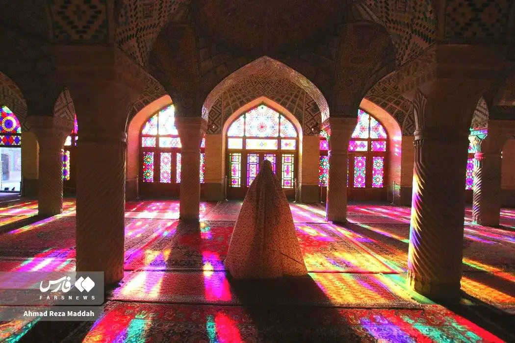 مسجد صورتی شیراز کجاست ؟ + عکس مسجد صورتی شیراز