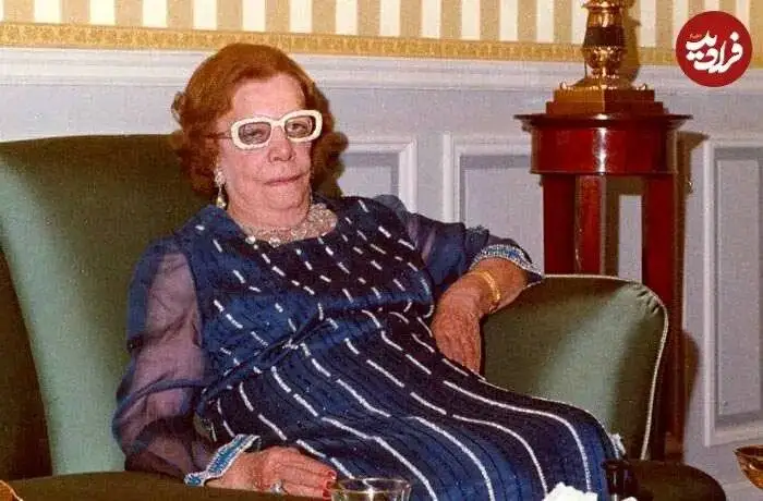 تصویر - تصویری از تاج الملوک زن دوم رضاخان در اواخر عمرش در دهه 50