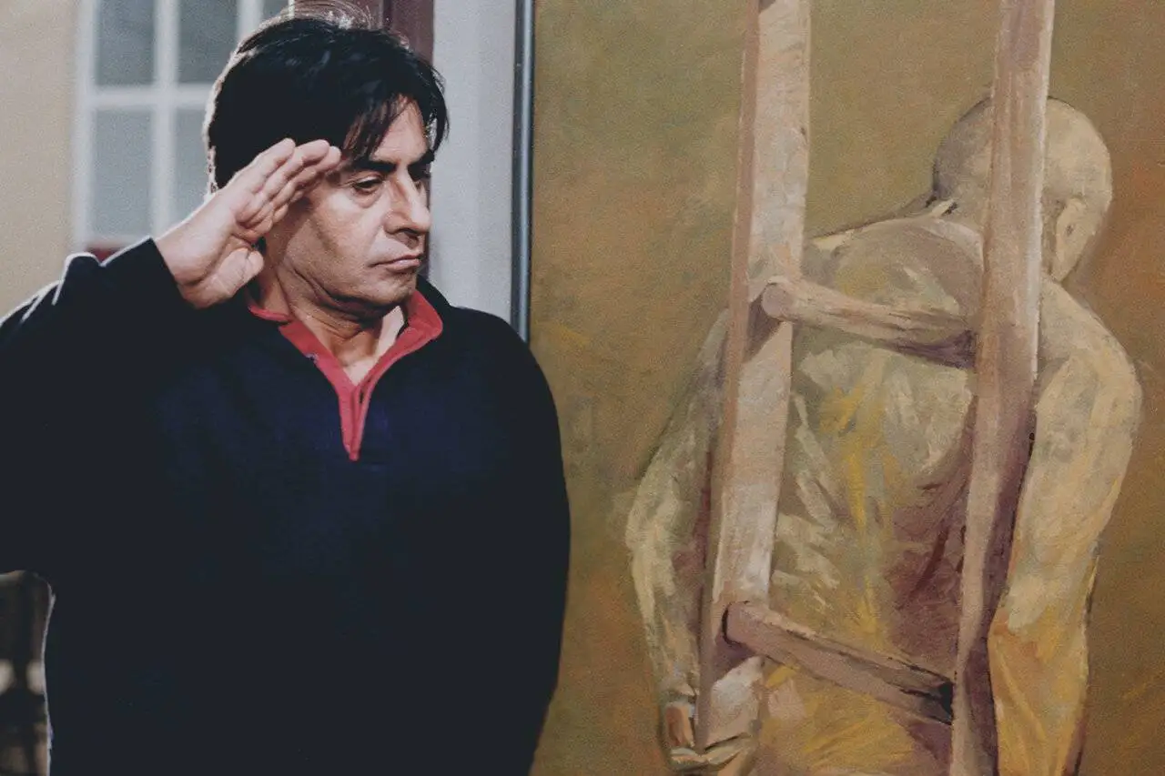 هدیه تهرانی، خسرو شکیبایی و ناصر تقوایی 24 سال پیش در پشت صحنه (کاغذ بی خط) - عکس