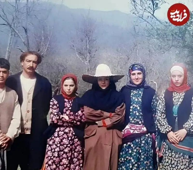 عکس سفر در زمان - (ارباب، شیرین و خانم بس ) در پشت صحنه سریال پس از باران - سال 1379